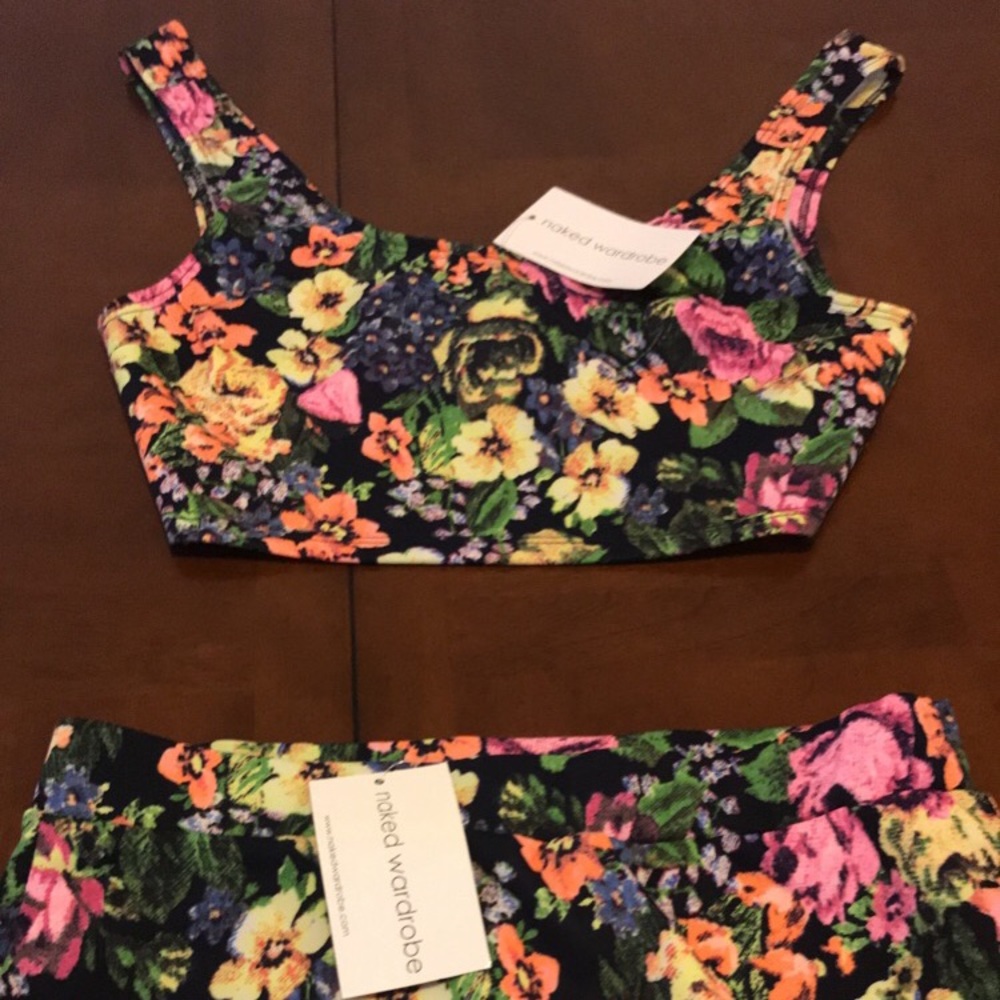 Two Piece floral skirt set